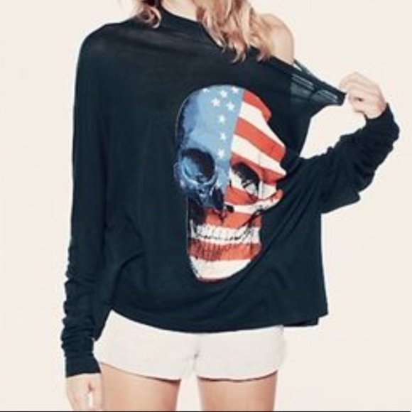 Wildfox Tops - Wildfox American Dream baggy beach jumper